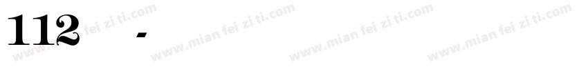 G112 Art weight Bold字体转换